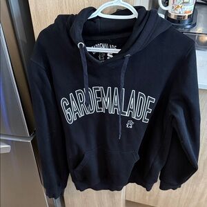 GARDENALADE Black Hoodie Sweatshirt